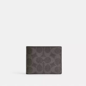 Portafoglio sottile in Signature Canvas