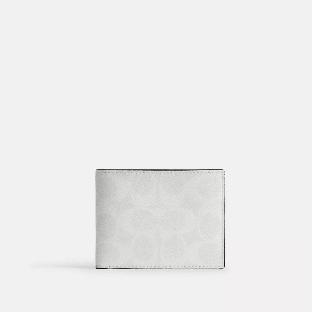 Portafoglio sottile in Signature Canvas
