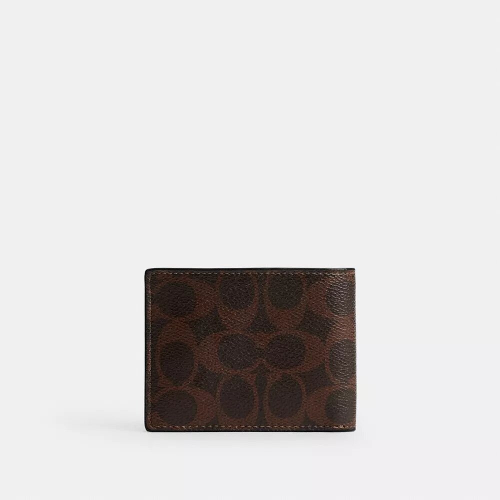 Portafoglio sottile in Signature Canvas