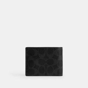 Portafoglio sottile in Signature Canvas