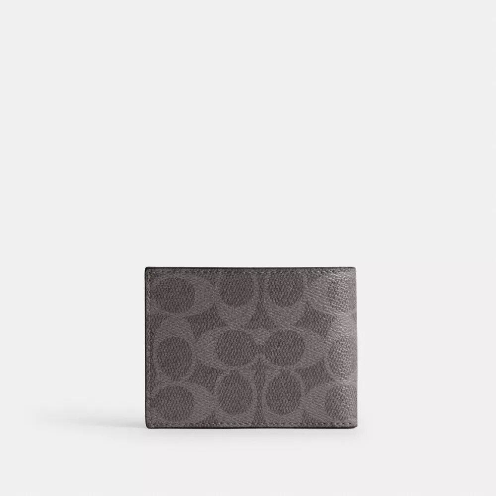 Portafoglio sottile in Signature Canvas