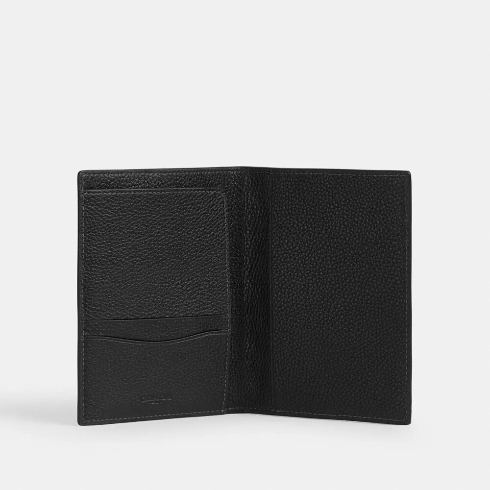 Portapassaporto in pelle Maxi Signature