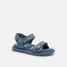 Sandali Brynn in denim Crystal Signature