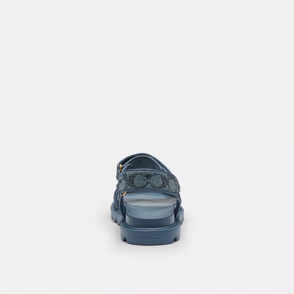 Sandali Brynn in denim Crystal Signature