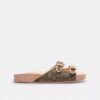 Sandali con fibbia in jacquard esclusivo