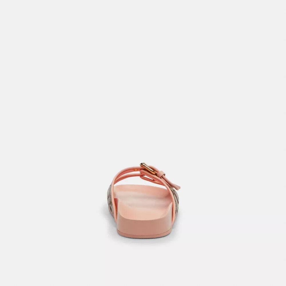 Sandali con fibbia in jacquard esclusivo