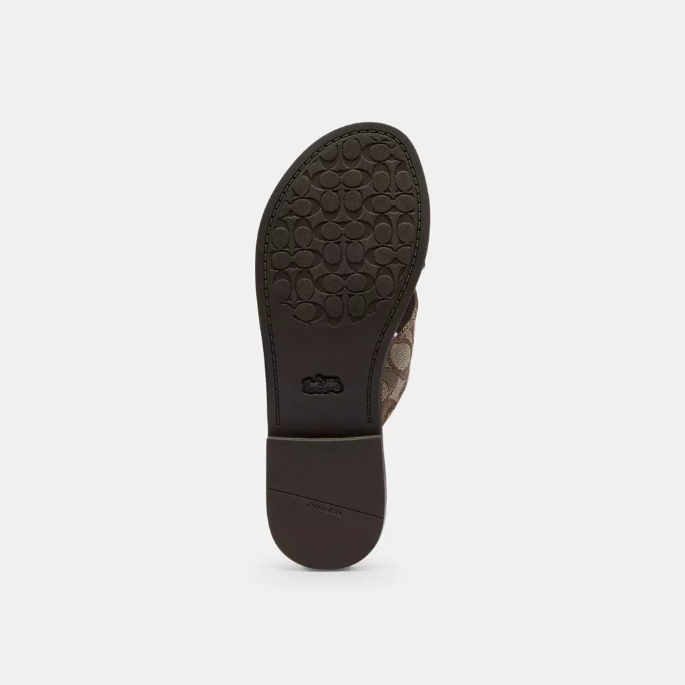 Sandali con fibbia incrociata in jacquard esclusivo