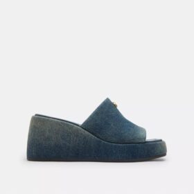 Sandali con plateau Marie in denim “Loved”