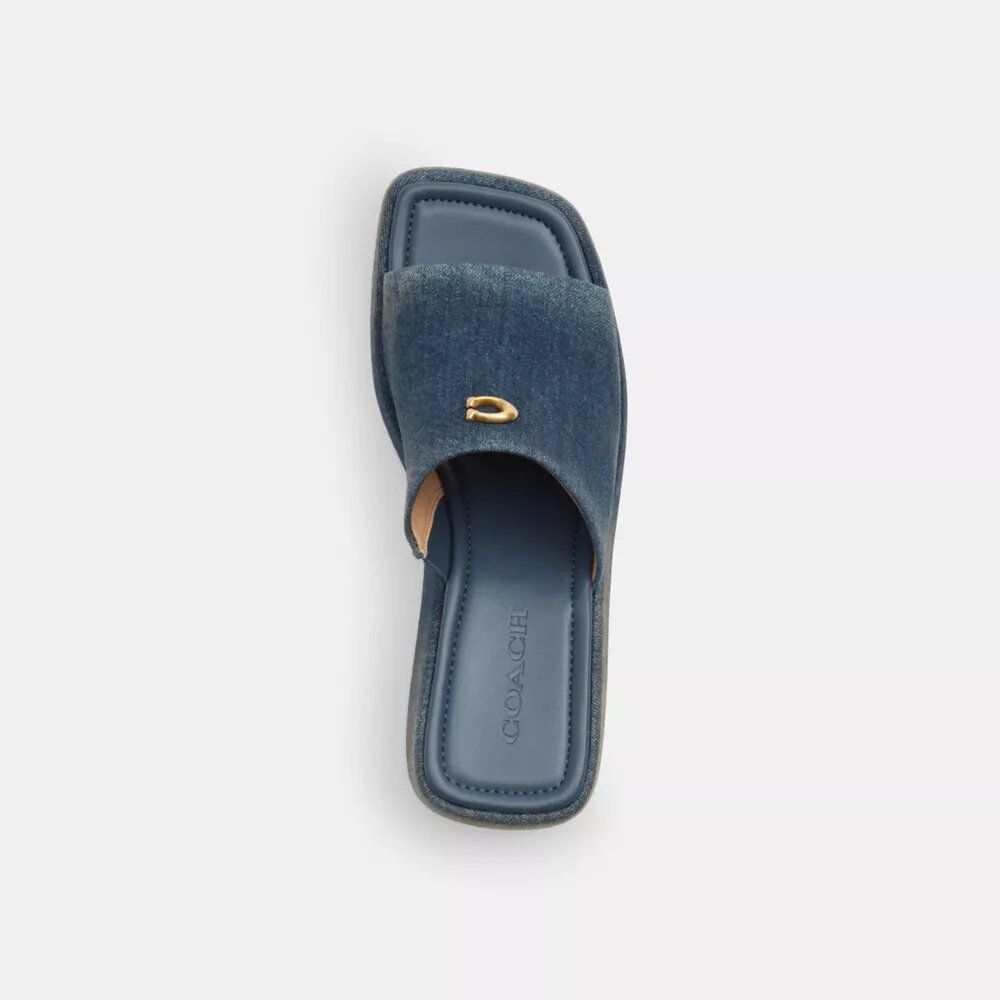 Sandali con plateau Marie in denim "Loved"