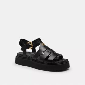 Sandali Lucy con suola Lug in jacquard esclusivo
