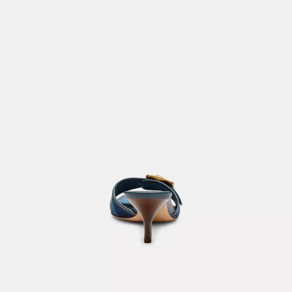 Sandali Margot con caratteristico patchwork in denim