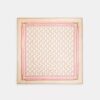 Sciarpa quadrata in seta con stampa "Horse and Carriage Strap"
