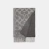 Sciarpa reversibile in cashmere con firma