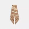 Sciarpa sottile in seta con stampa "Stacked Tabby Bags"