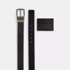 Set composto da portacarte e cintura in Signature Canvas