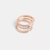 Set di anelli Halo Tea Rose