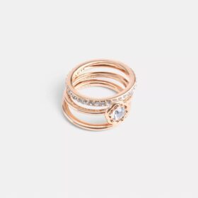 Set di anelli Halo Tea Rose