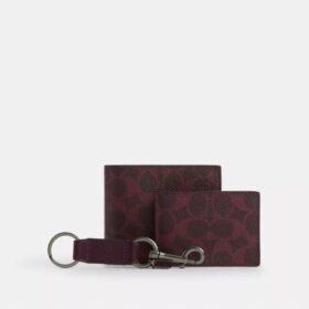 Set regalo 3 in 1 con portafoglio in Signature Canvas