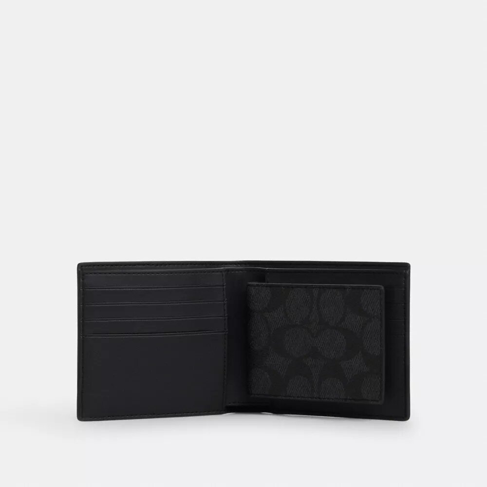 Set regalo 3 in 1 con portafoglio in Signature Canvas