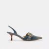 Slingback Margot in denim "Loved"