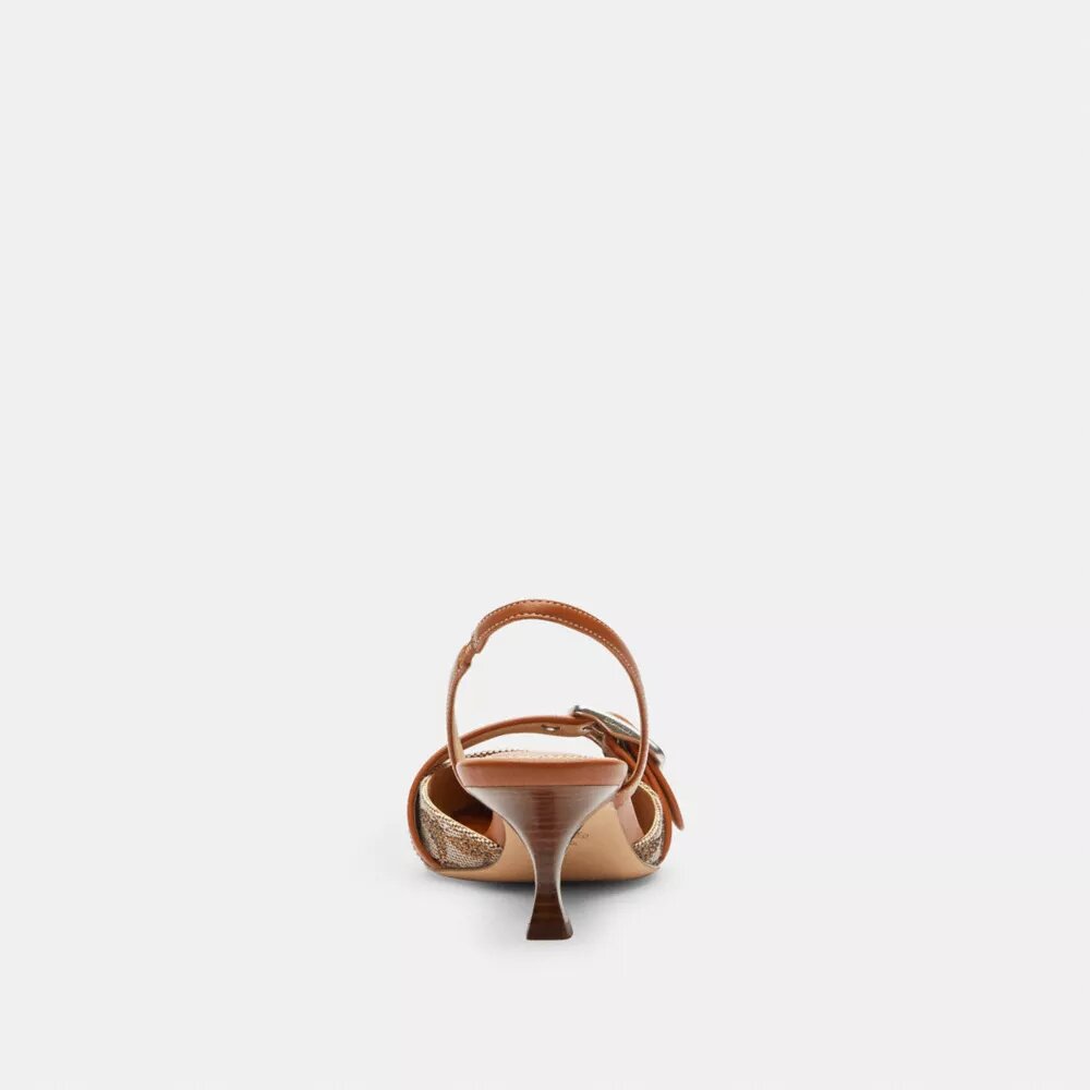 Slingback Margot in jacquard Crystal Signature
