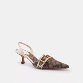 Slingback Margot in jacquard Signature