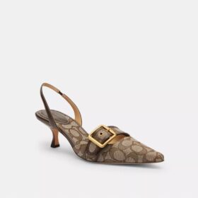 Slingback Margot in jacquard Signature
