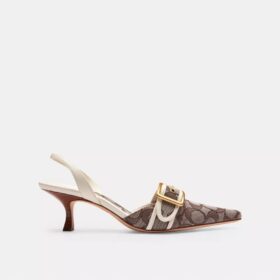 Slingback Margot in jacquard Signature