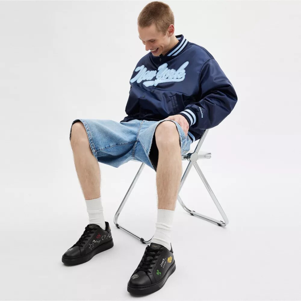 Sneaker alte con stampa Sketch