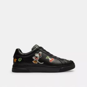 Sneaker Disney X Coach alte con stampa adesiva