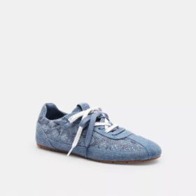Sneaker morbida in denim esclusivo