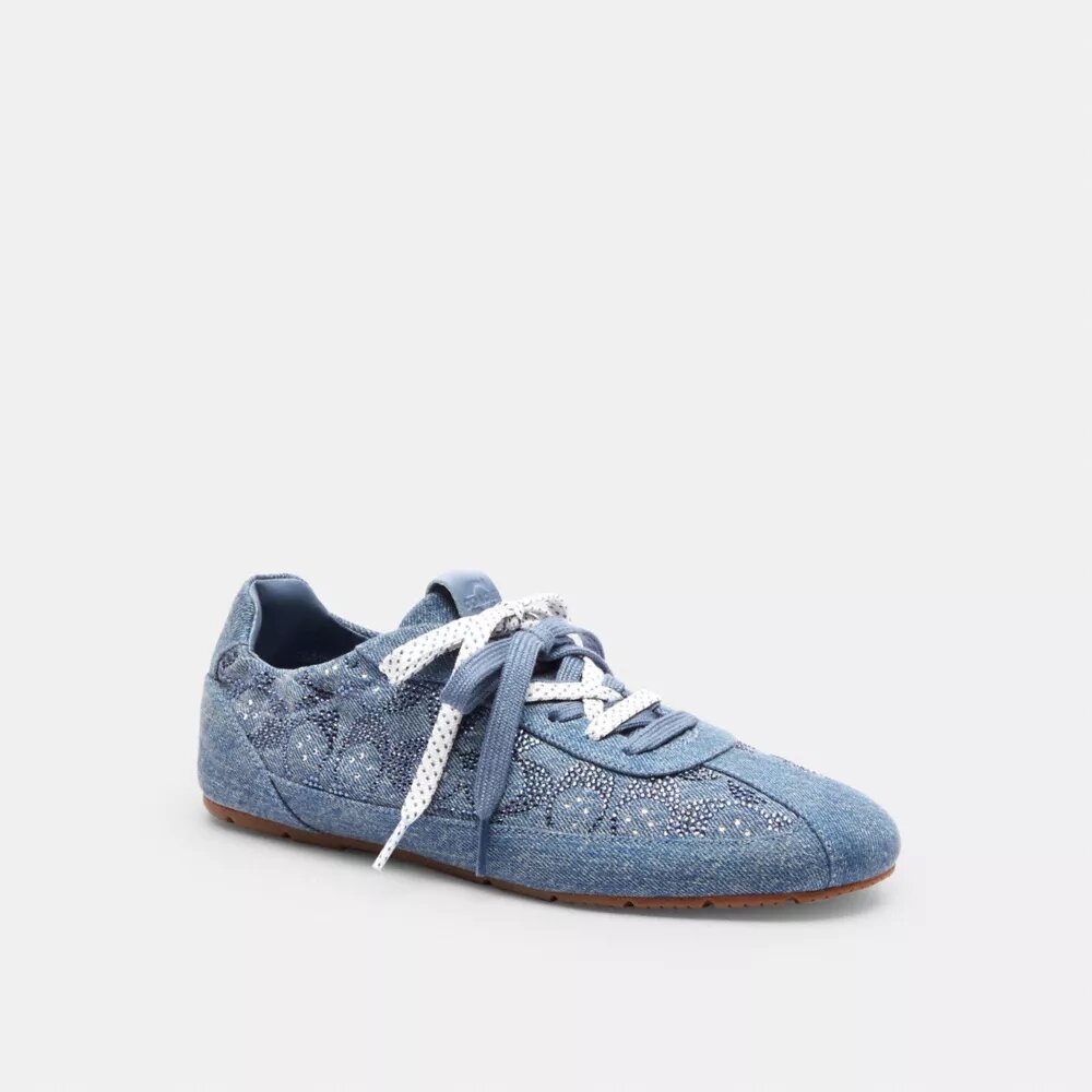 Sneaker morbida in denim esclusivo