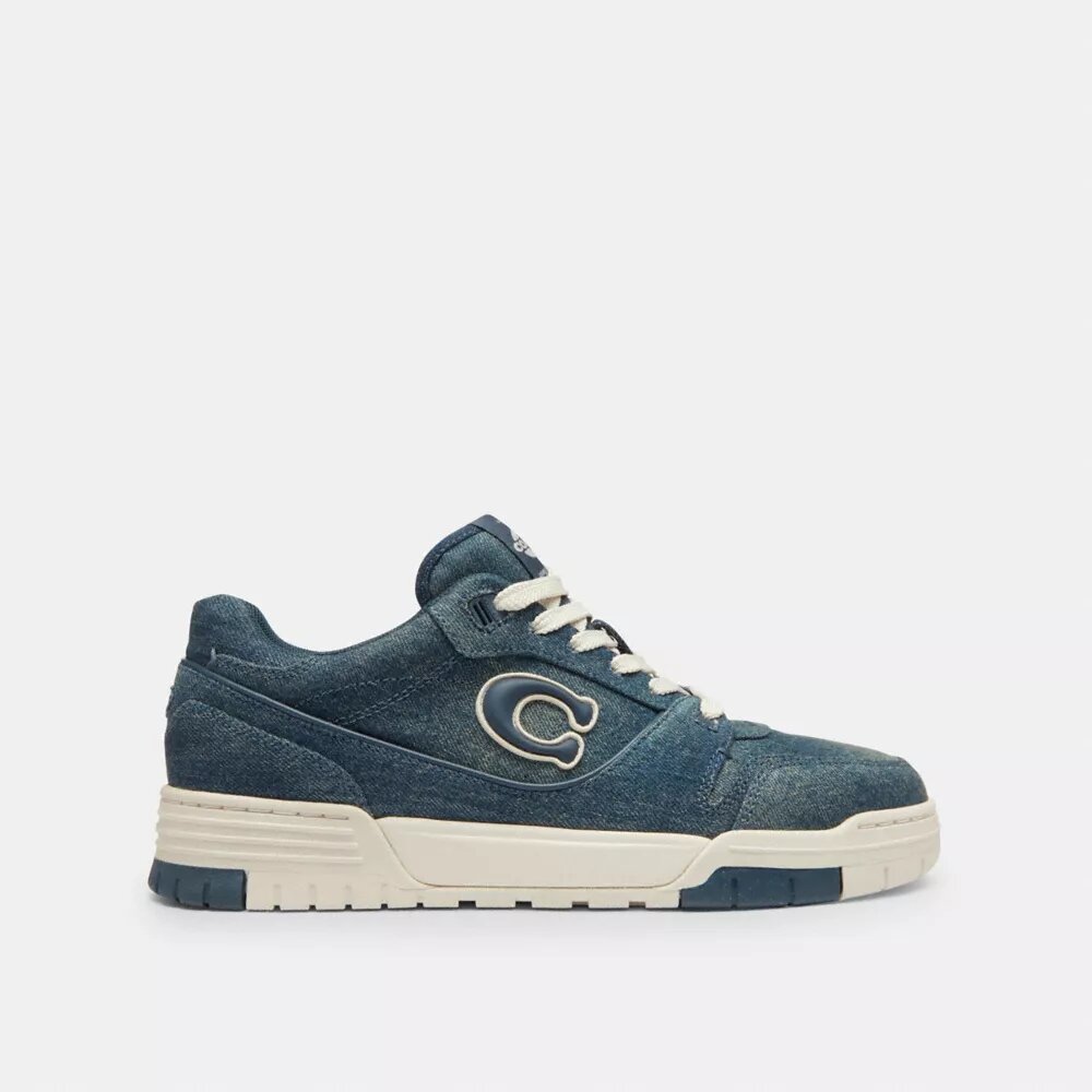 Sneaker Soho in denim effetto vissuto