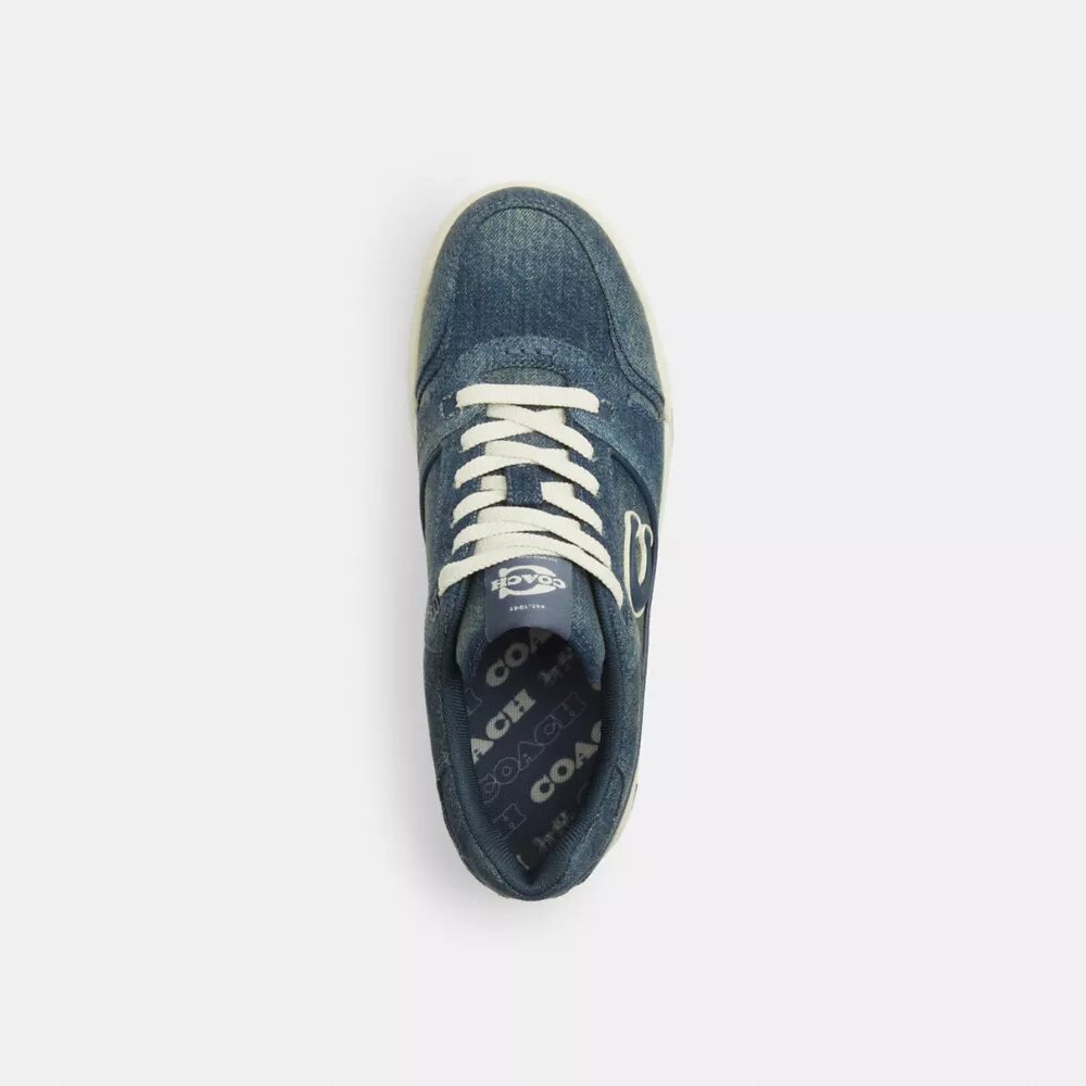 Sneaker Soho in denim effetto vissuto