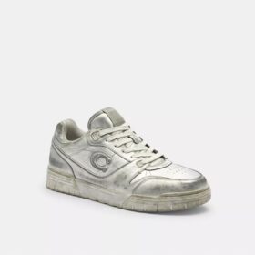 Sneaker Soho in pelle metallizzata invecchiata