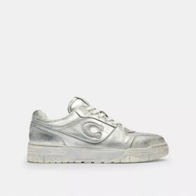 Sneaker Soho in pelle metallizzata invecchiata