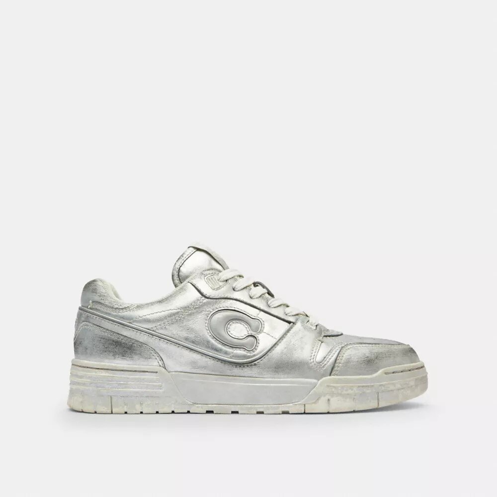 Sneaker Soho in pelle metallizzata invecchiata