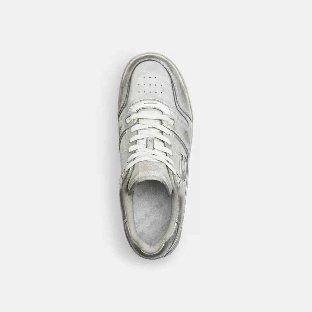 Sneaker Soho in pelle metallizzata invecchiata