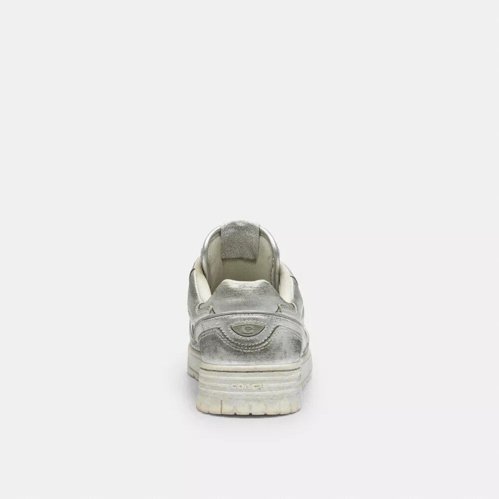 Sneaker Soho in pelle metallizzata invecchiata