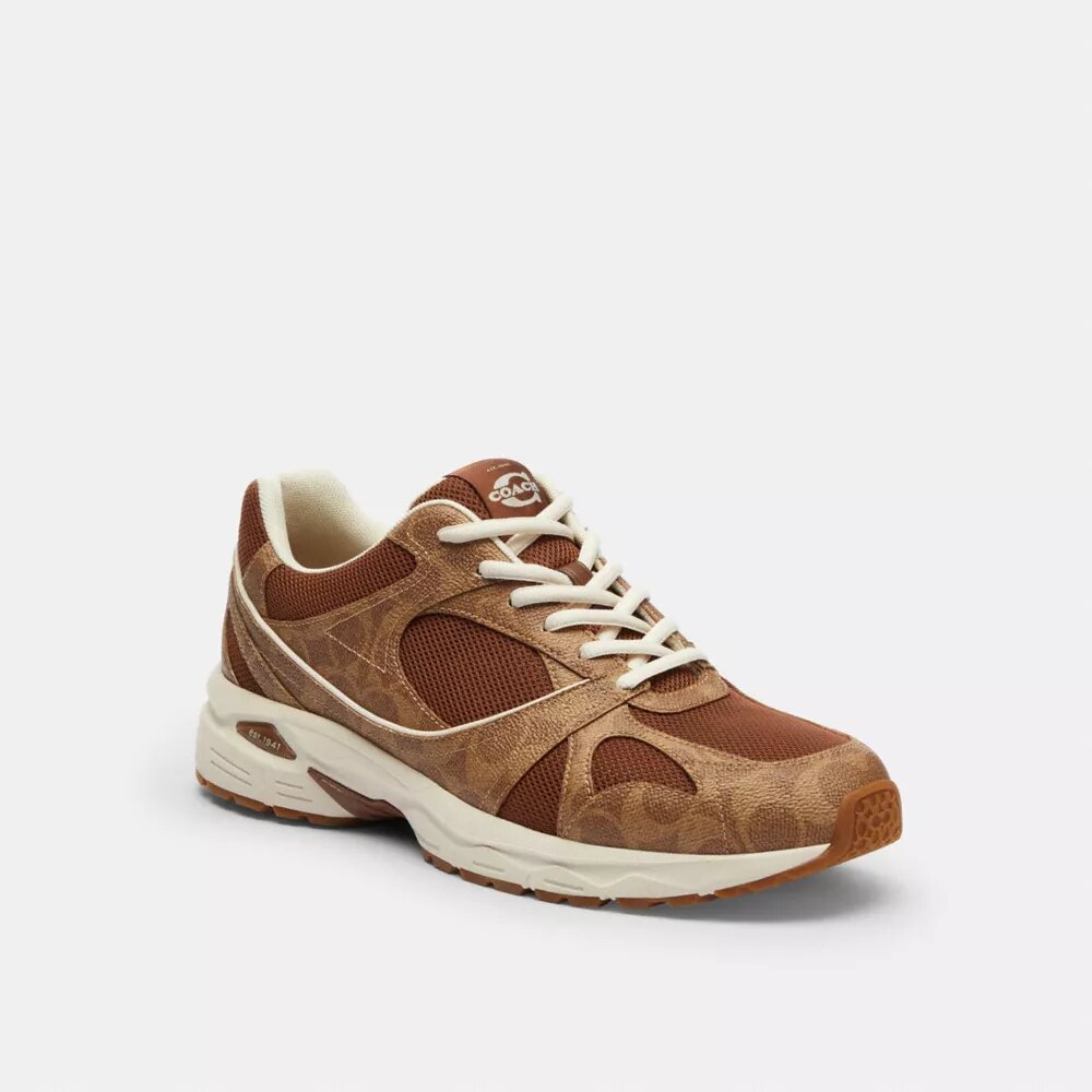 Sneaker sportive in Signature Canvas