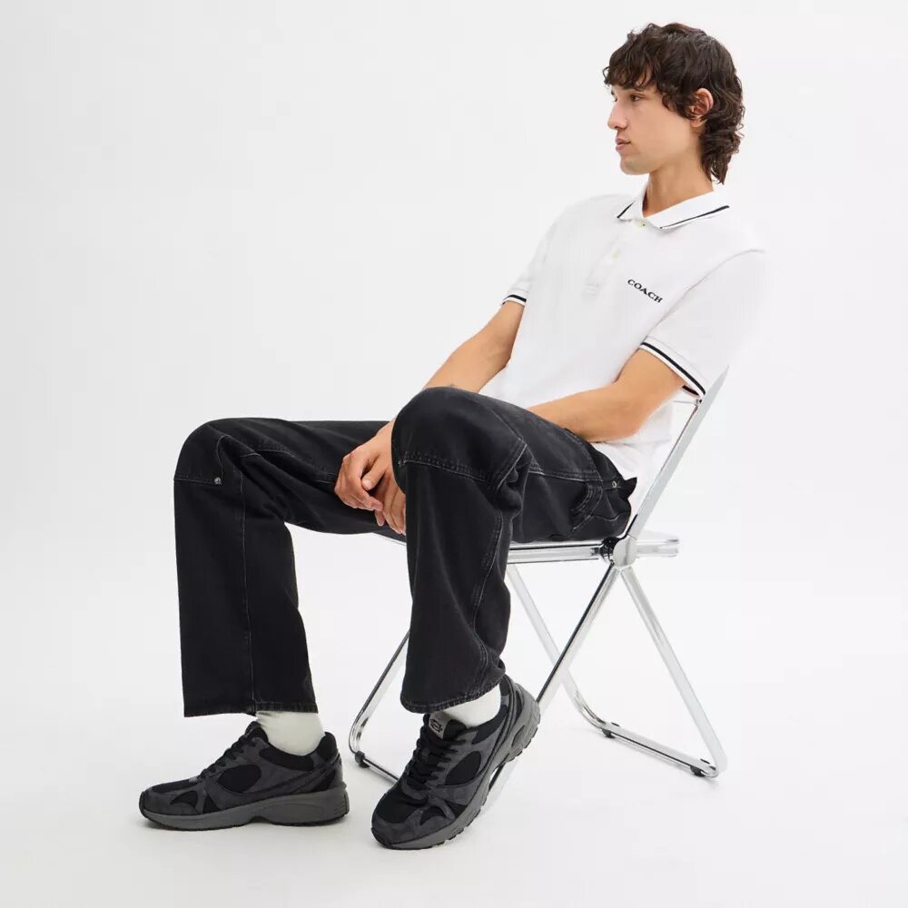 Sneaker sportive in Signature Canvas