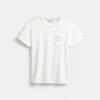 T-shirt a maniche corte con taschino in cotone biologico