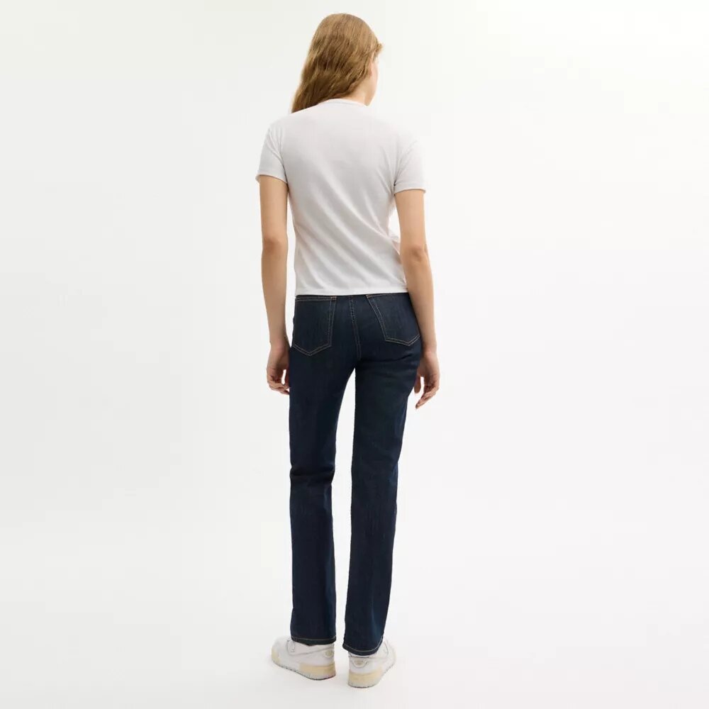 T-shirt a maniche corte con taschino in cotone biologico