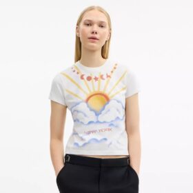T-shirt “Airbrush 90’S Fit” in cotone biologico