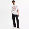 T-shirt comoda con motivo pretzel in cotone biologico