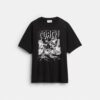 T-shirt comoda "Dinosaur City" in cotone biologico