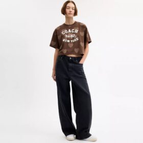 T-shirt corta con cuore, Horse and Carriage in cotone biologico
