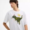 T-shirt dal taglio morbido "Rexy 10th Birthday" in cotone biologico