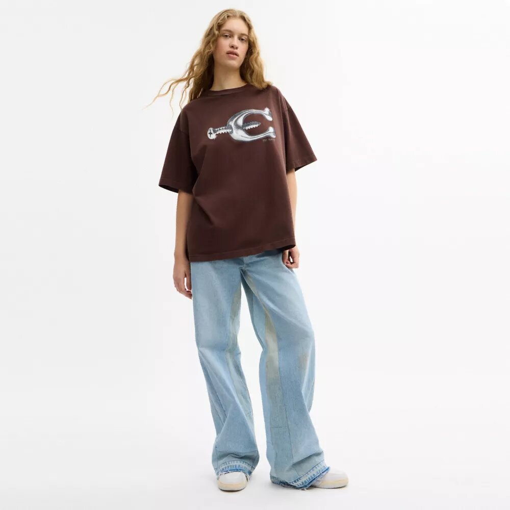T-shirt dalla vestibilità comoda in cotone biologico