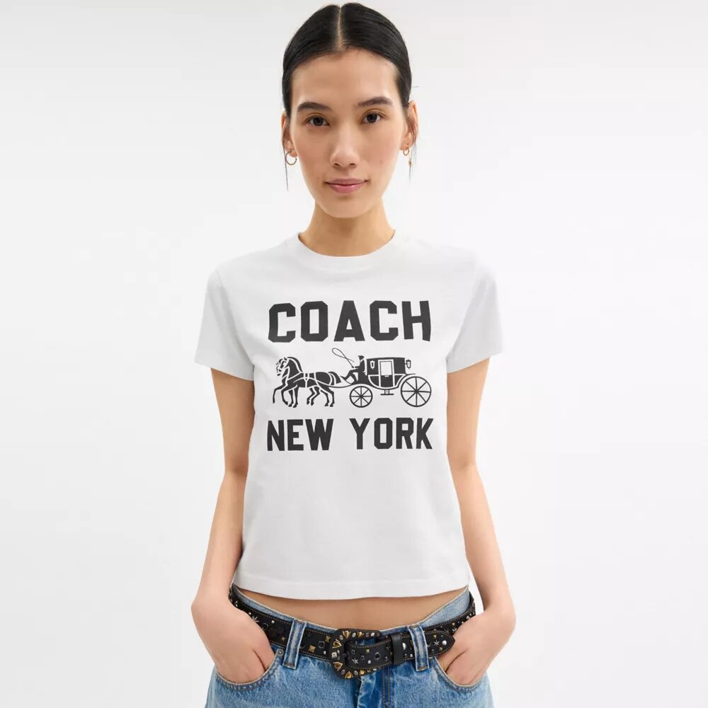 T-shirt Horse and Carriage in cotone biologico